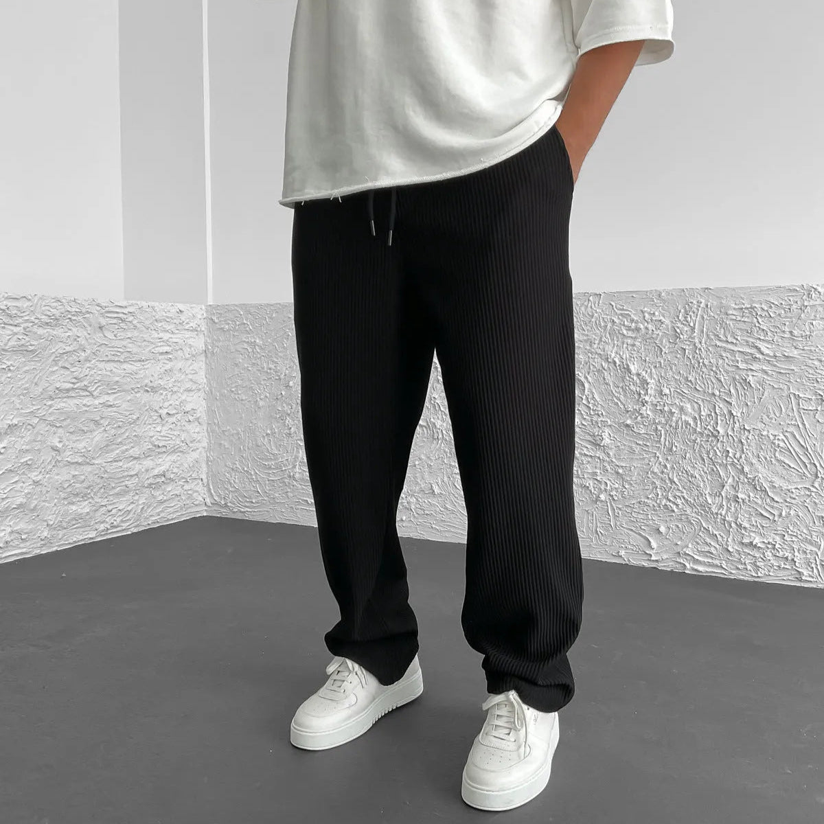 MONACO | PANTALONES DE PUNTO HOLGADOS