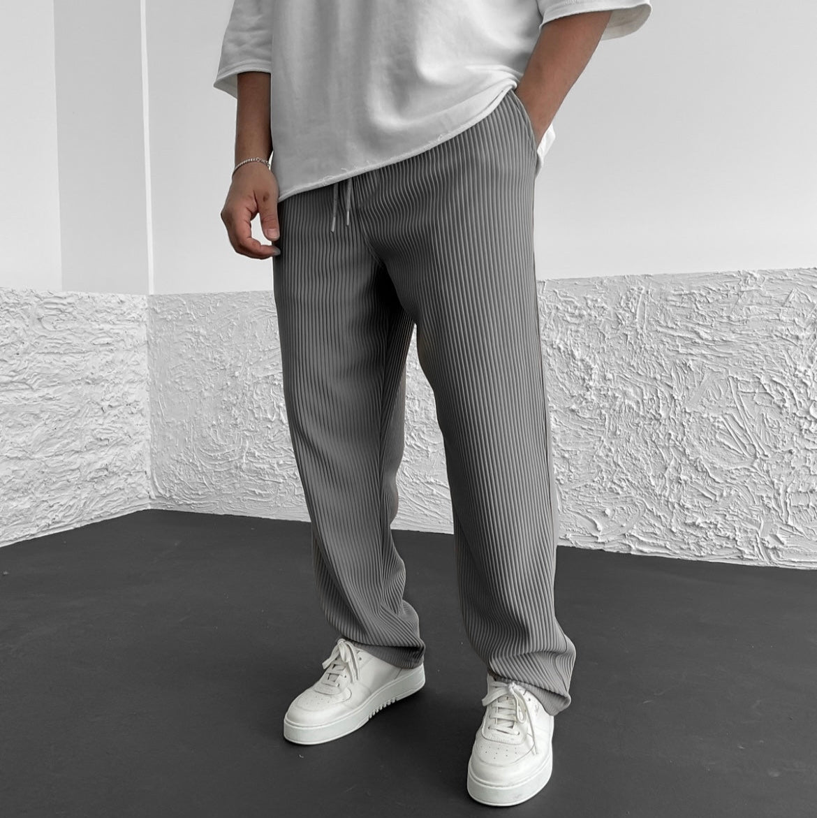 MONACO | PANTALONES DE PUNTO HOLGADOS