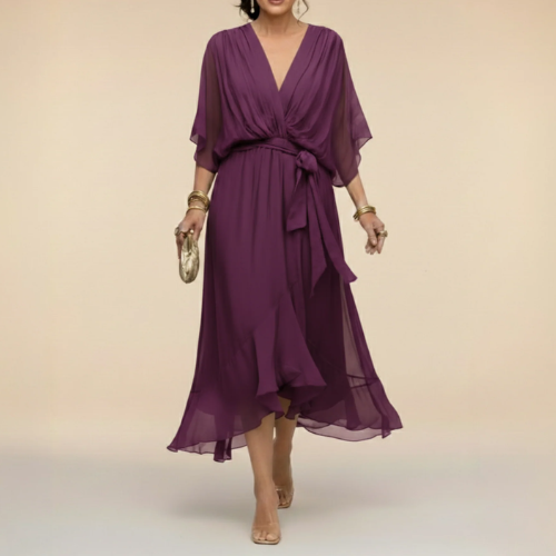 Monica - Vestido con escote en V