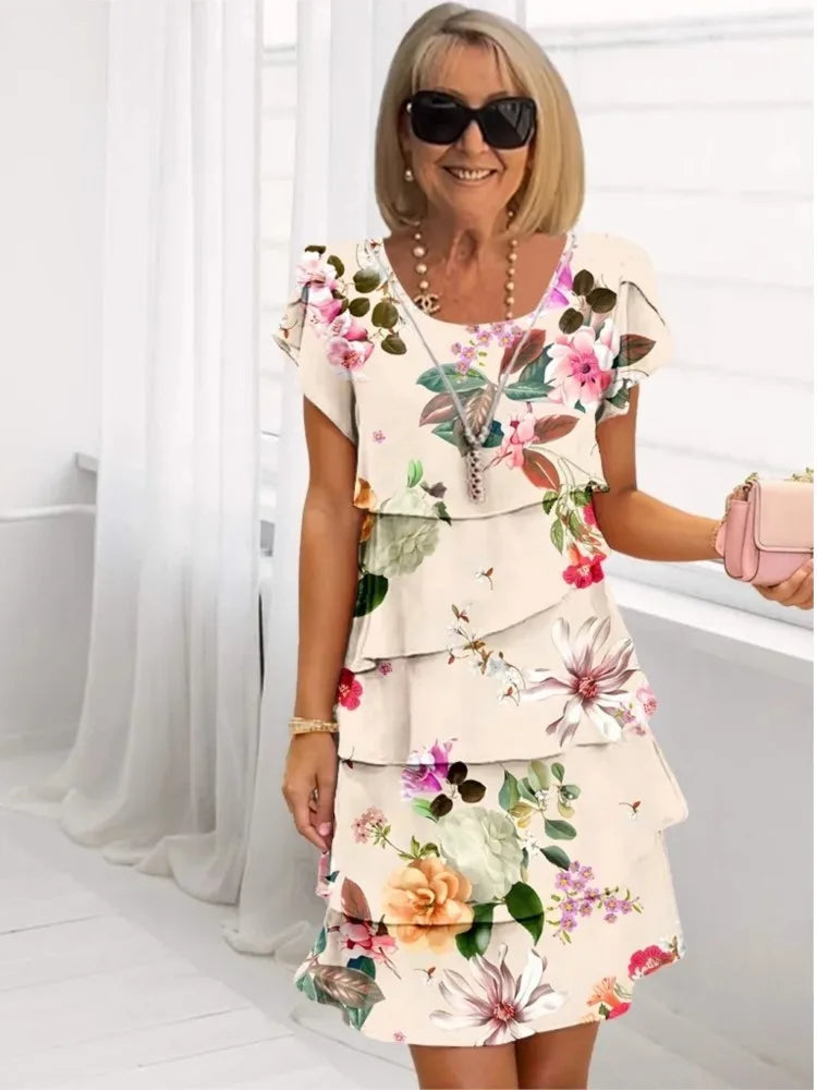 Clara |  Vestido elegante con volantes