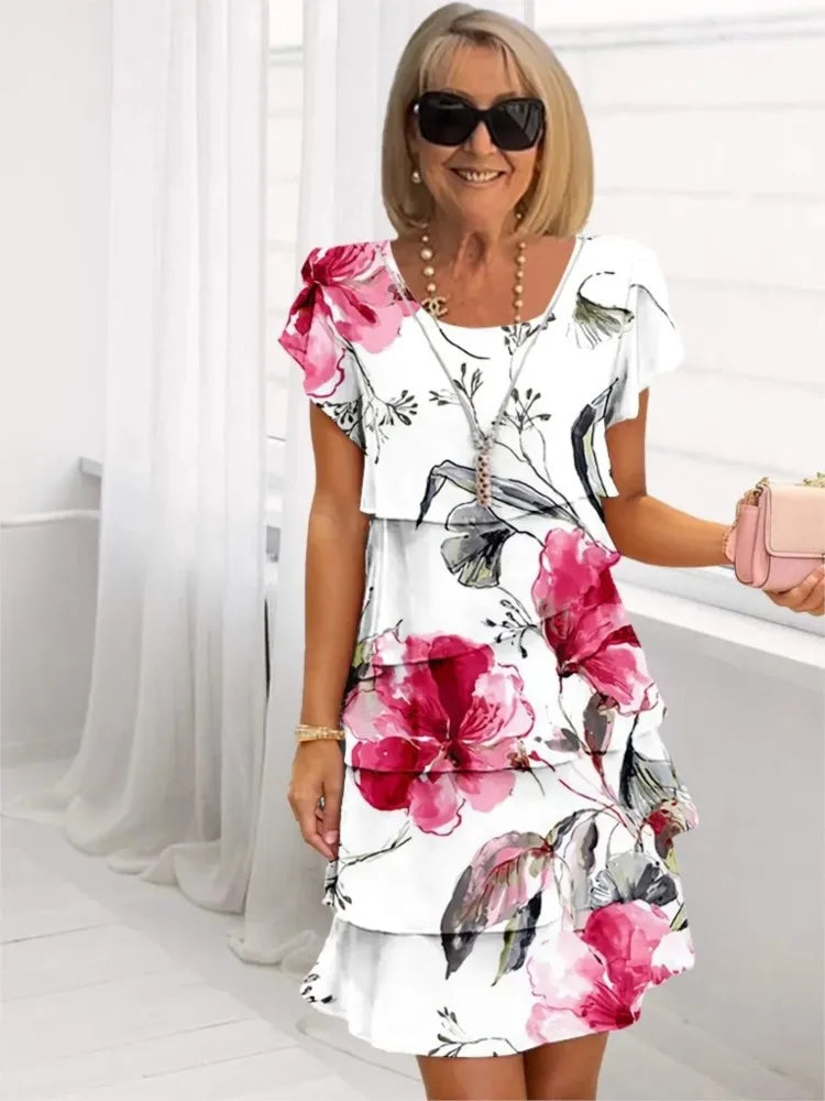 Clara |  Vestido elegante con volantes
