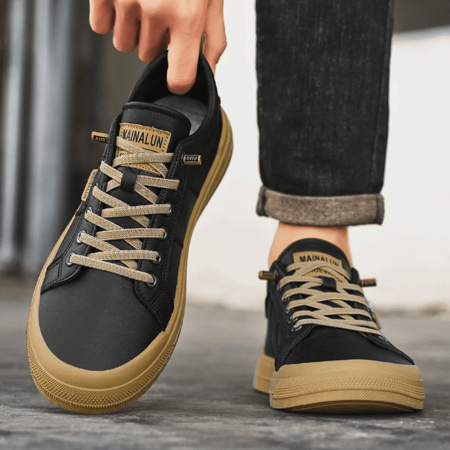HARRINGTON | ZAPATILLAS DE DEPORTE DE CUERO